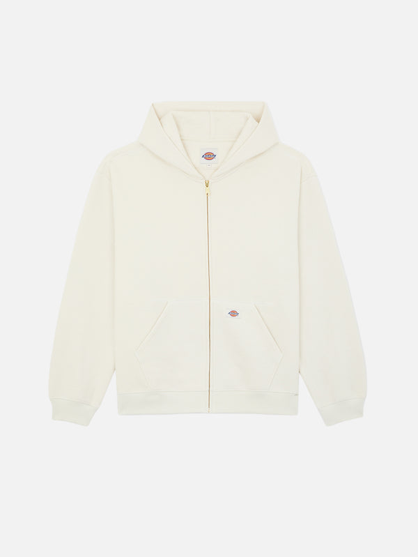 DICKIES - SWEATSHIRT - Mineral FZ Hoodie - Egret - shopi go'da!.