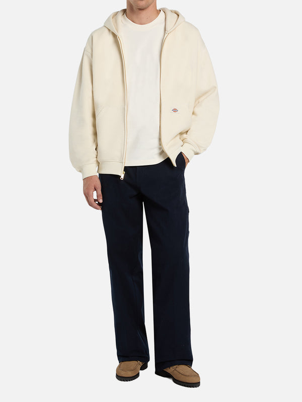 DICKIES - SWEATSHIRT - Mineral FZ Hoodie - Egret - shopi go'da!.