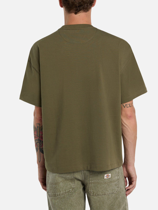 DICKIES - T-SHIRT - Mineral Heavy Weight Tee - Military Green - shopi go'da!.