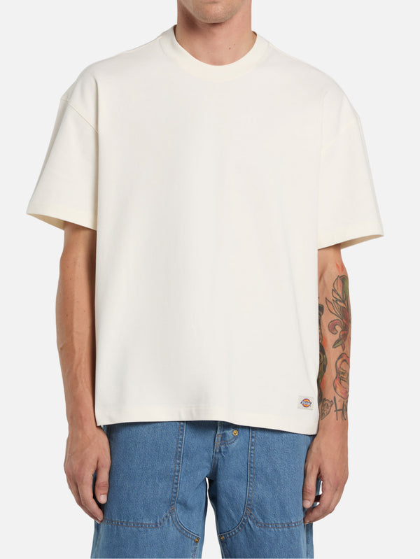 DICKIES - T-SHIRT - Mineral Heavy Weight Tee - Egret - shopi go'da!.