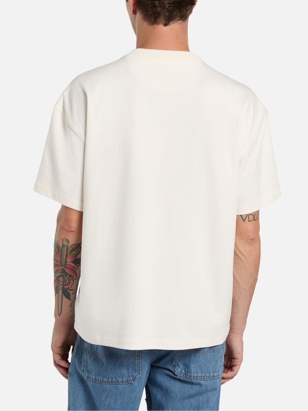 DICKIES - T-SHIRT - Mineral Heavy Weight Tee - Egret - shopi go'da!.