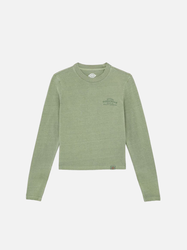DICKIES - T-SHIRT - Christiana GD LS Tee - Sea Spray - shopi go'da!.