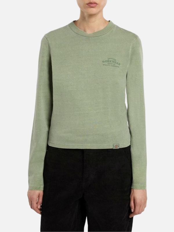 DICKIES - T-SHIRT - Christiana GD LS Tee - Sea Spray - shopi go'da!.