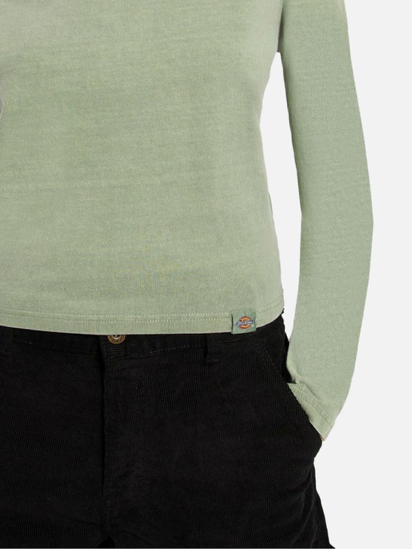 DICKIES - T-SHIRT - Christiana GD LS Tee - Sea Spray - shopi go'da!.