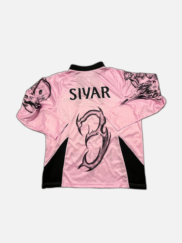 DOOMSTER - T-SHIRT - Punk Planet Jersey - Pink - shopi go'da!.