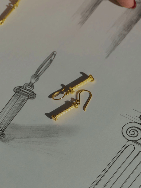 ECE LONDON - KÜPE - The Ionic Dangle Earrings - shopi go'da!.