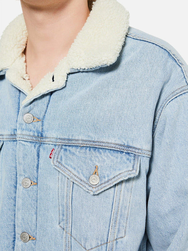 ERL - CEKET - ERL x Levi's Sherpa Trucker - Blue - shopi go'da!.