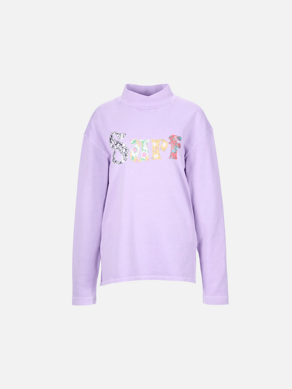 ERL - T-SHIRT - Surf Patch Longsleeve T-Shirt - Purple - shopi go'da!.