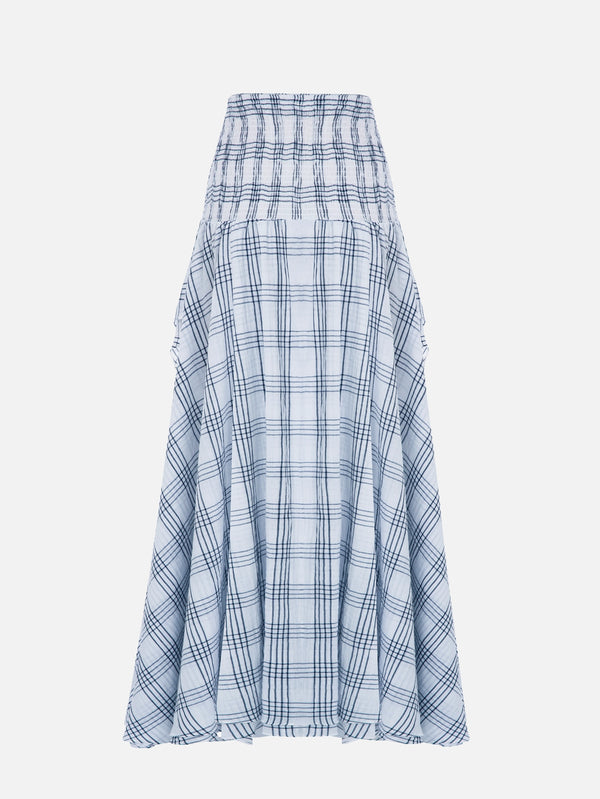 Fever White Black Plaid Skirt