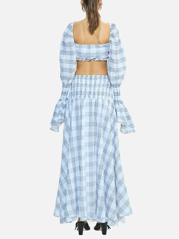 Fever White Black Plaid Skirt