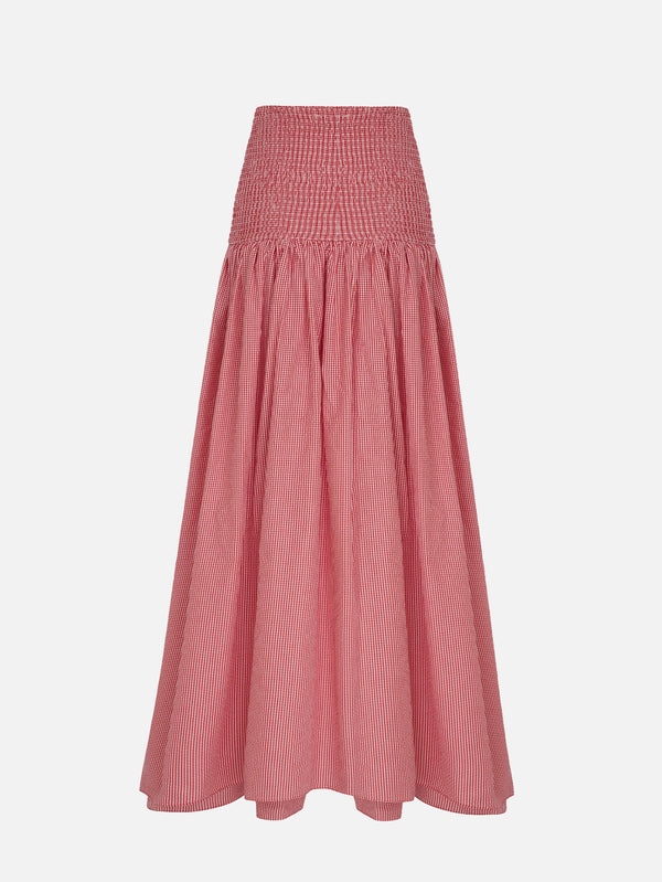 Fever Red Gingham Skirt
