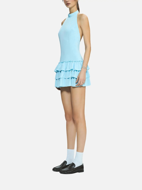 MI MAGIC LOVE Fiore Light Blue Mini Dress – Light Blue, yandan görünüm