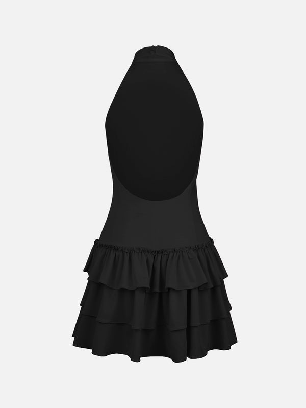 Fiore Black Mini Dress