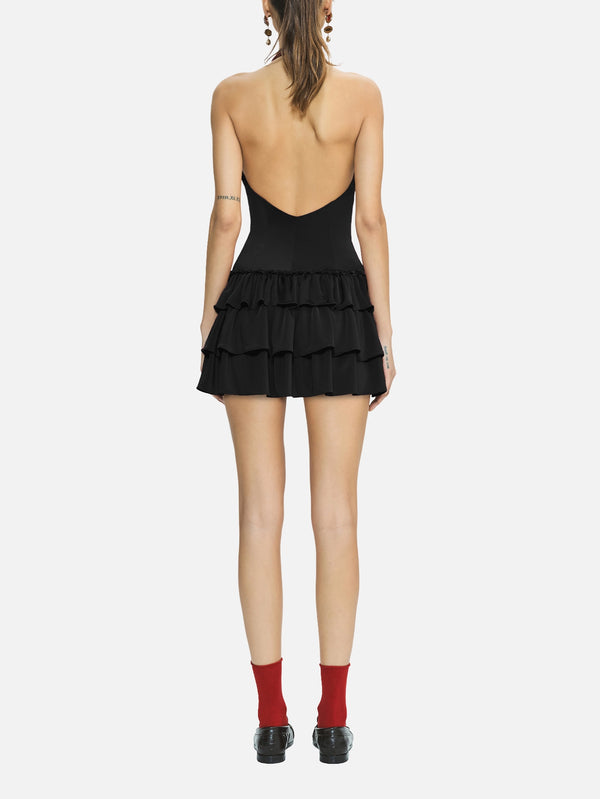 Fiore Black Mini Dress