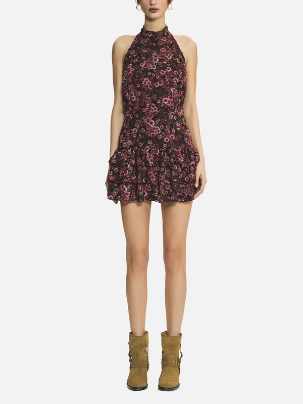 Fiore Pink Floral Mini Dress