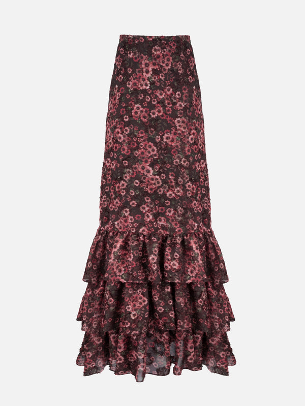 Flow Pink Floral Skirt