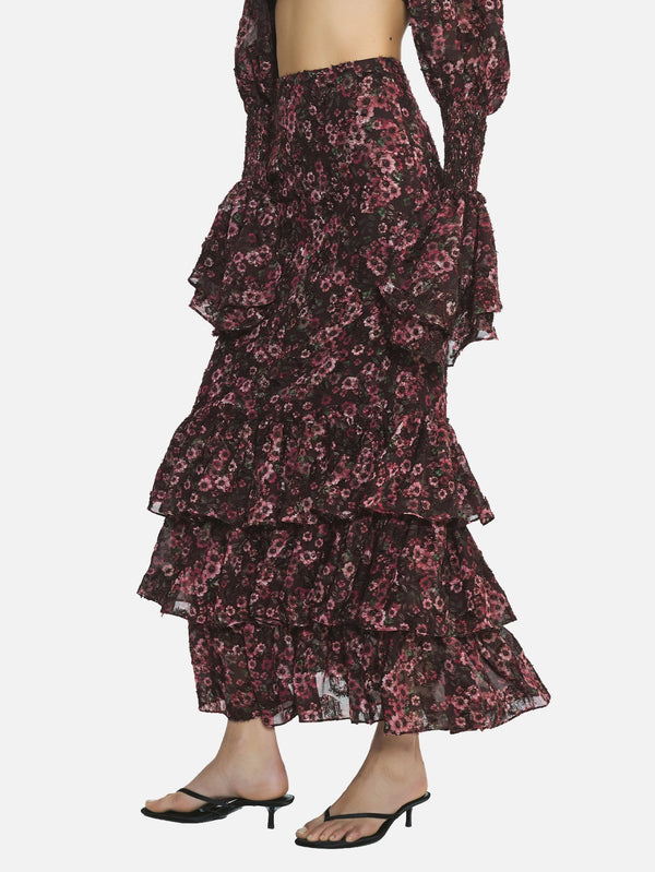 Flow Pink Floral Skirt