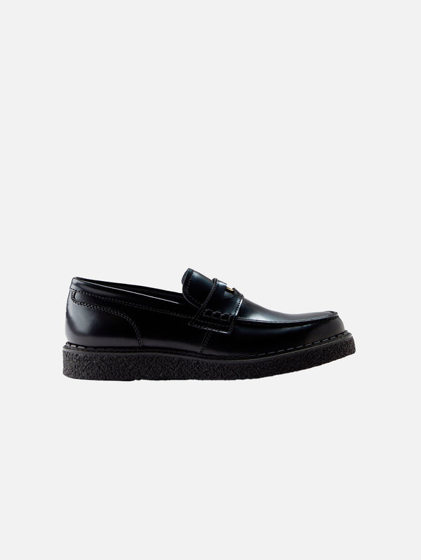 FRED PERRY - AYAKKABI - Fred Perry x George Cox Leather Penny Loafer - Black - shopi go'da!.