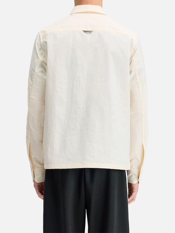 FRED PERRY - CEKET - Ripstop Pocket Overshirt - Ecru - shopi go'da!.