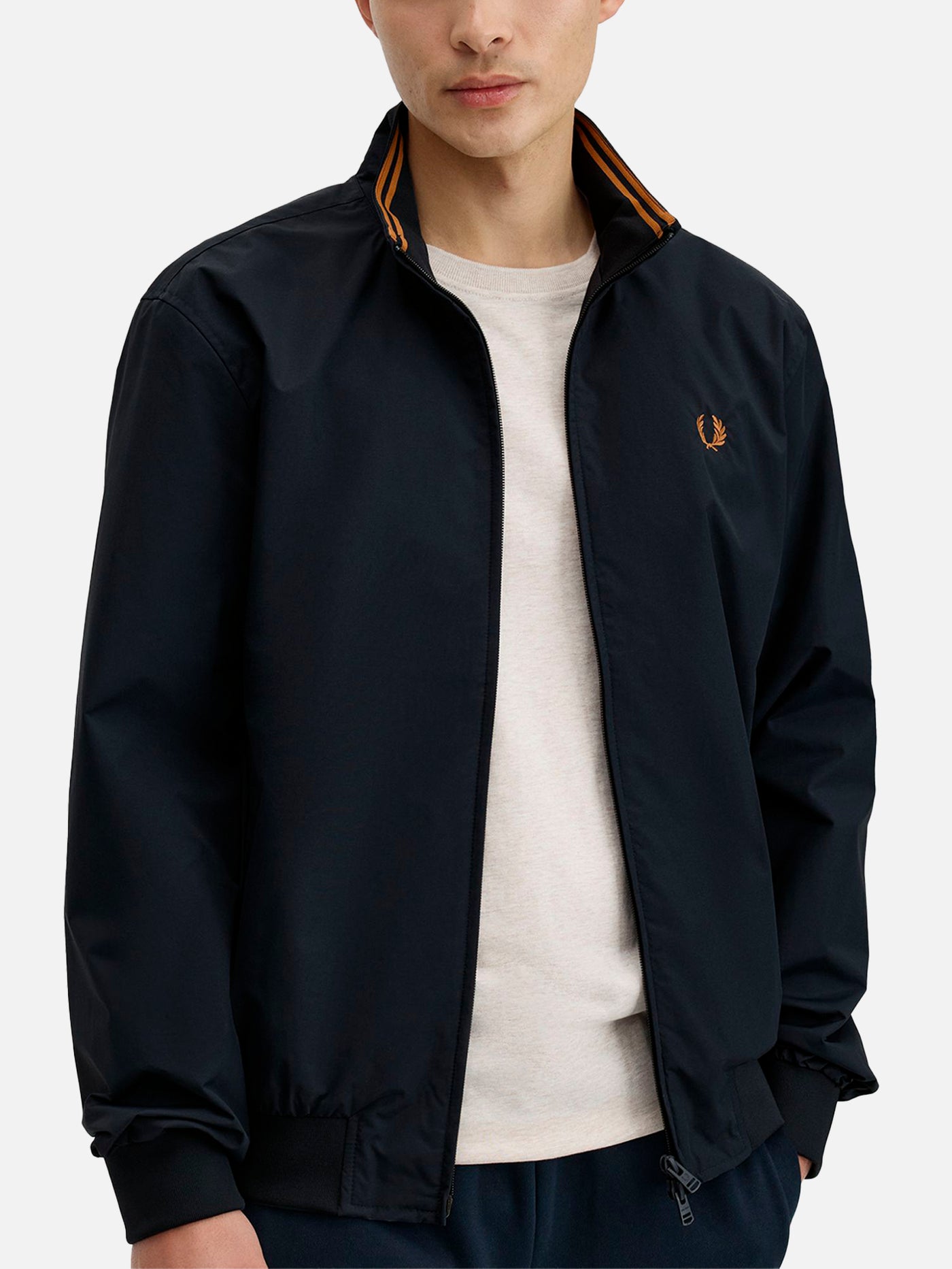 【c】Fred Perry ジャケット M ネイビー FRED PERRY The Brentham Jacket - Navy J2660-248 - Hızlı Teslimat