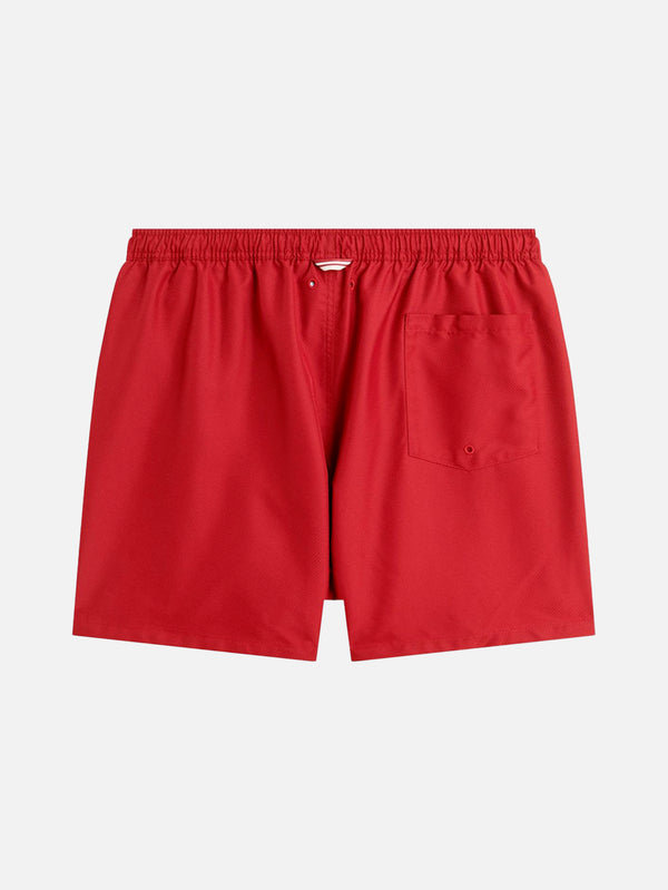 FRED PERRY - DENİZ ŞORTU - Swimshorts - Burnt Red - shopi go'da!.