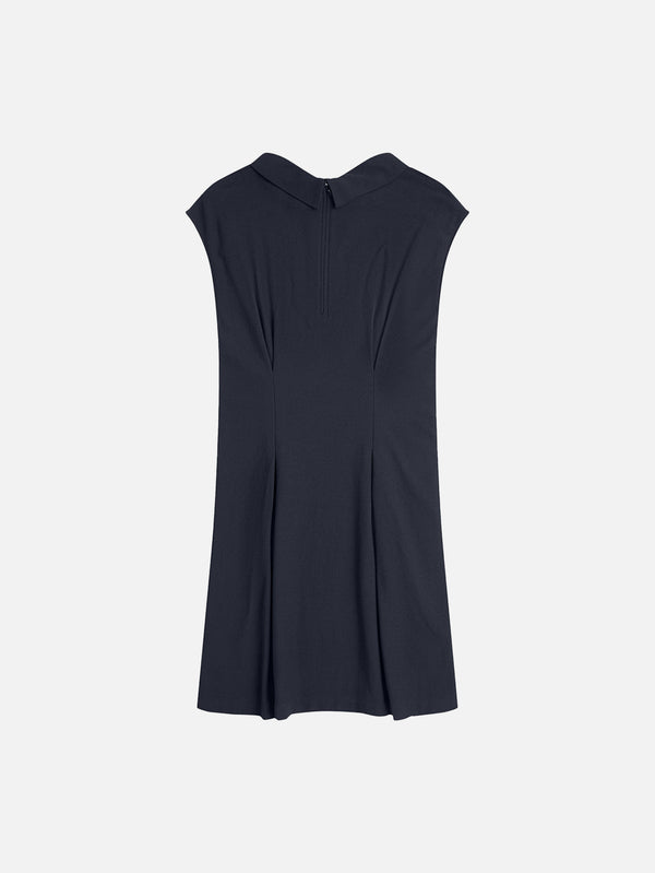 FRED PERRY - ELBİSE - Sleeveless Crepe Dress - Black - shopi go'da!.