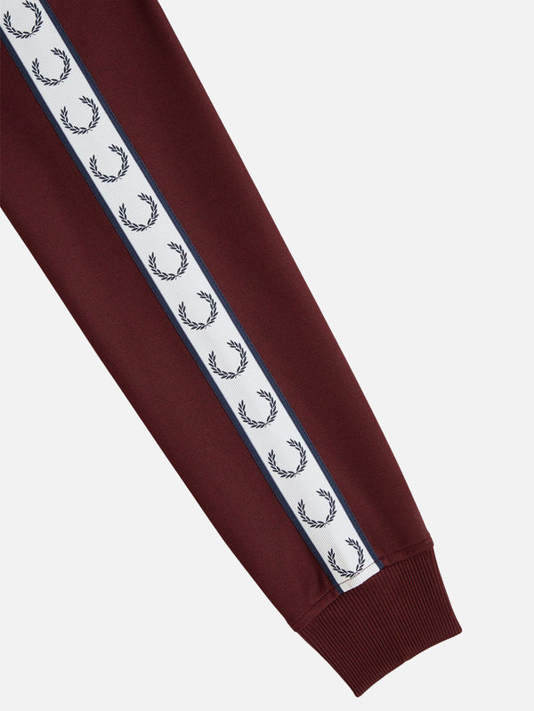 FRED PERRY - EŞOFMAN ÜSTÜ - Taped Track Jacket - Oxblood - shopi go'da!.
