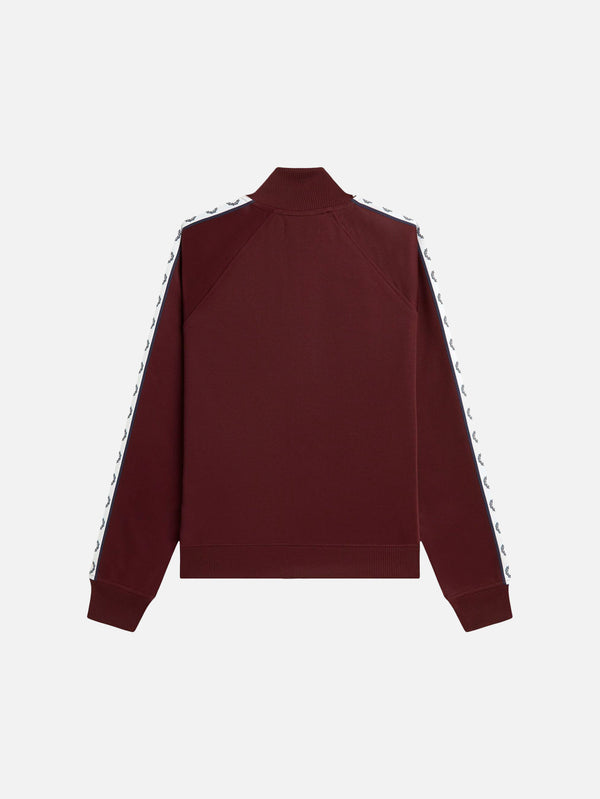 FRED PERRY - EŞOFMAN ÜSTÜ - Taped Track Jacket - Oxblood - shopi go'da!.