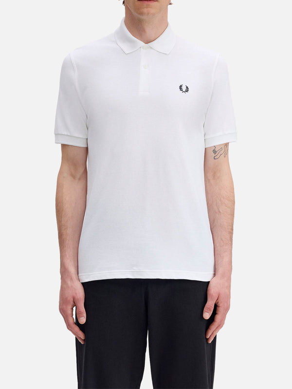 FRED PERRY - T-SHIRT - The Fred Perry Shirt - White/Black - shopi go'da!.