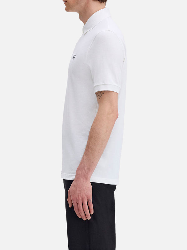 FRED PERRY - T-SHIRT - The Fred Perry Shirt - White/Black - shopi go'da!.