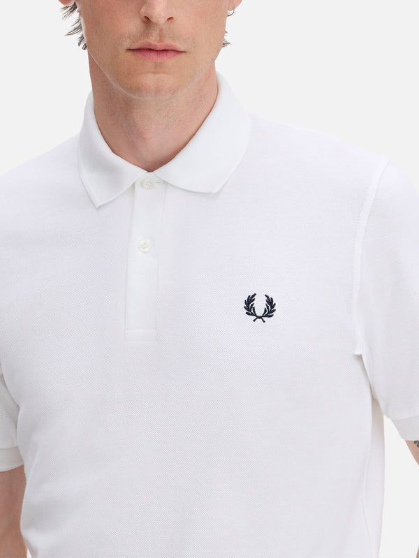 FRED PERRY - T-SHIRT - The Fred Perry Shirt - White/Black - shopi go'da!.