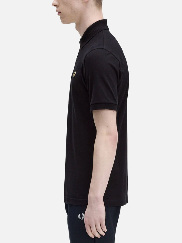 FRED PERRY - T-SHIRT - The Fred Perry Shirt - Black/Champagne - shopi go'da!.