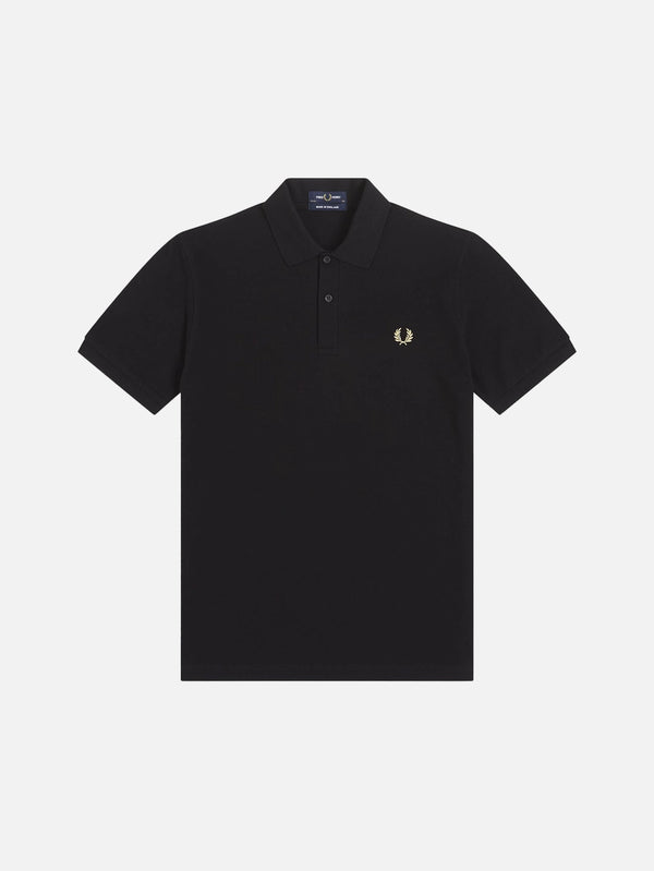 FRED PERRY - T-SHIRT - The Fred Perry Shirt - Black/Champagne - shopi go'da!.
