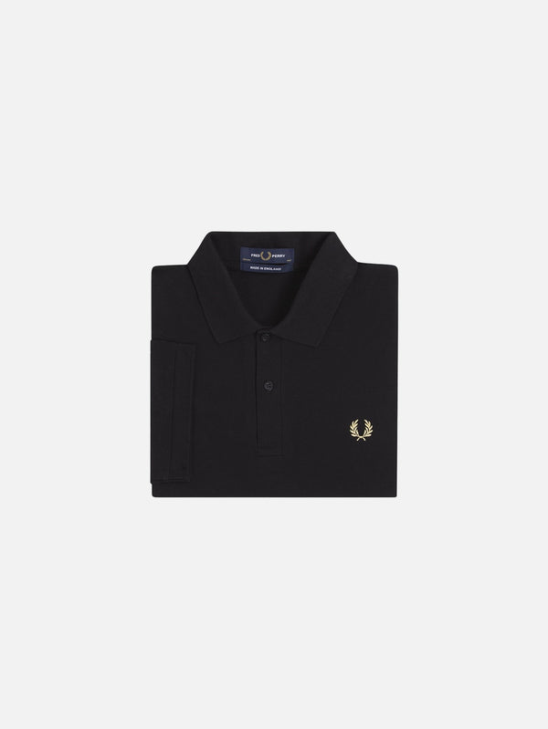 FRED PERRY - T-SHIRT - The Fred Perry Shirt - Black/Champagne - shopi go'da!.