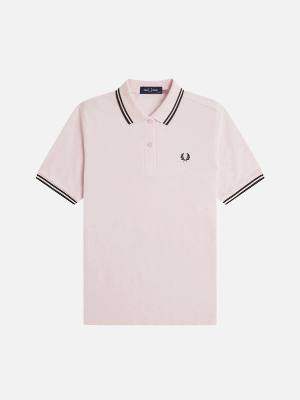 FRED PERRY Twin Tipped Fred Perry Shirt - Iced Pink – önden görünüm