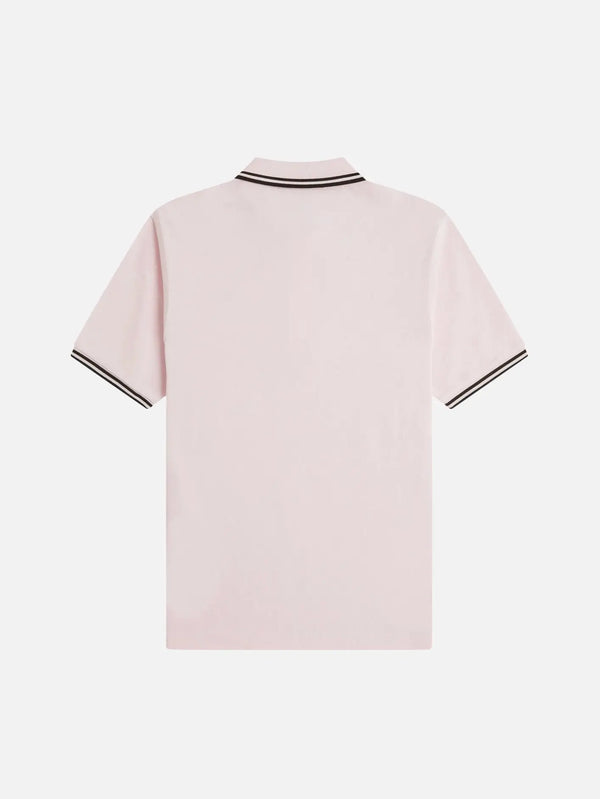 FRED PERRY Twin Tipped Fred Perry Shirt – Iced Pink, arka görünüm