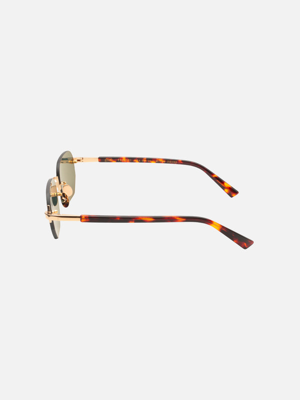 GAST - GÜNEŞ GÖZLÜĞÜ - Moonstone Altın Yeşil Unisex Güneş Gözlüğü - shopi go'da!.