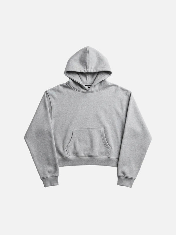 SHOPI GO Kurume Hoodie - Melagne Grey - Kategorize edilmemiş SWEATSHIRT