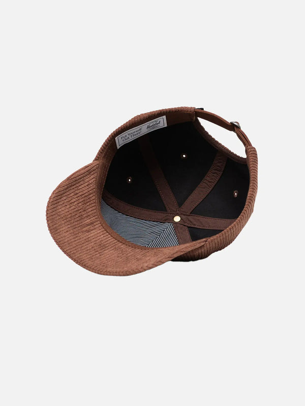 HERSCHEL Sylas Corduroy Cap - Brown - Baseball Caps ŞAPKA
