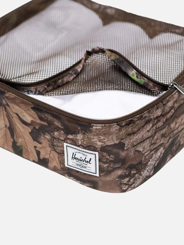 HERSCHEL Herschel x Realtree APX Kyoto Packing Cubes - Realtree APX Camo – ön görünüm, fermuar detaylı