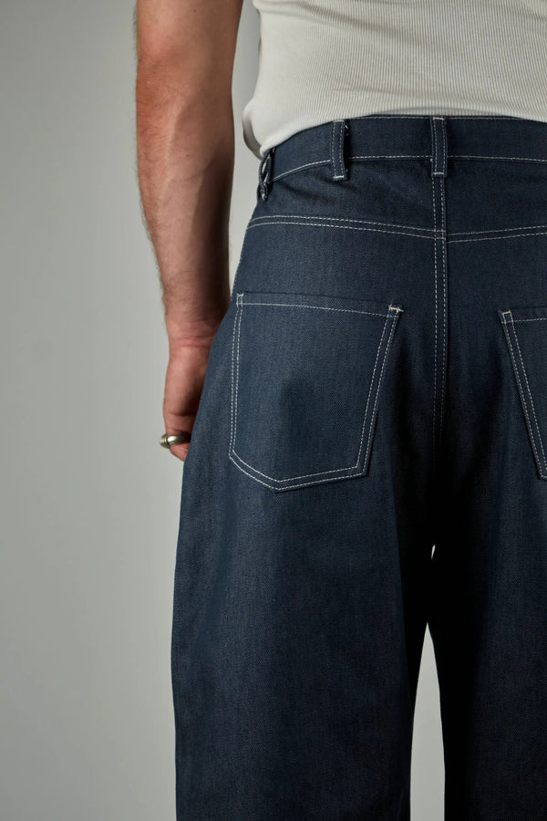 SHOPI GO Takayama Raw Denim - Light Blue – arka görünüm