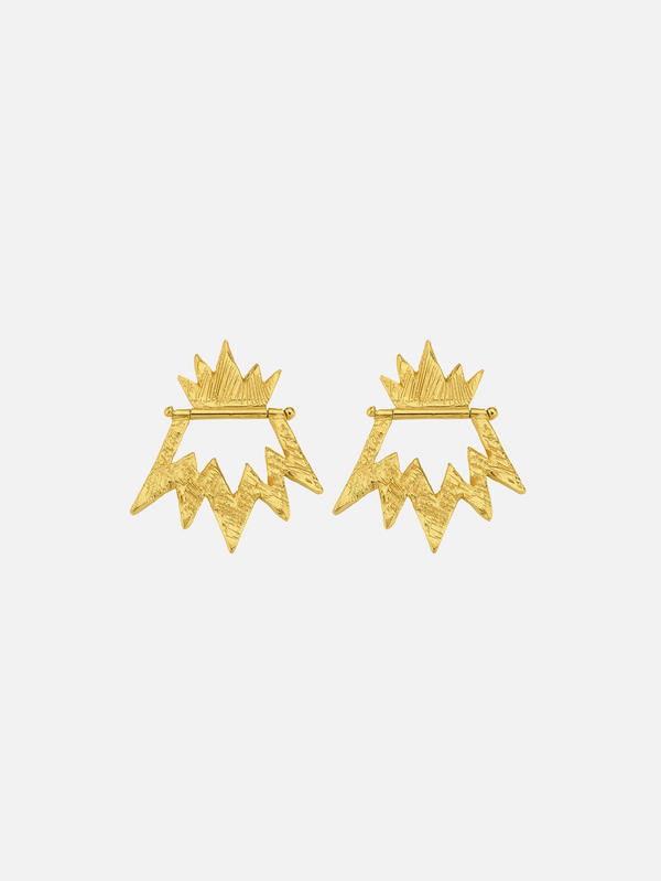 JEWELS FOR JOY - KÜPE - Gold-Plated Silver Dangling Earrings - Mirum - shopi go'da!.