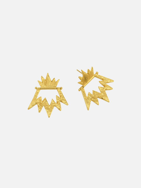 JEWELS FOR JOY - KÜPE - Gold-Plated Silver Dangling Earrings - Mirum - shopi go'da!.