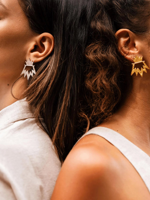 JEWELS FOR JOY - KÜPE - Gold-Plated Silver Dangling Earrings - Mirum - shopi go'da!.