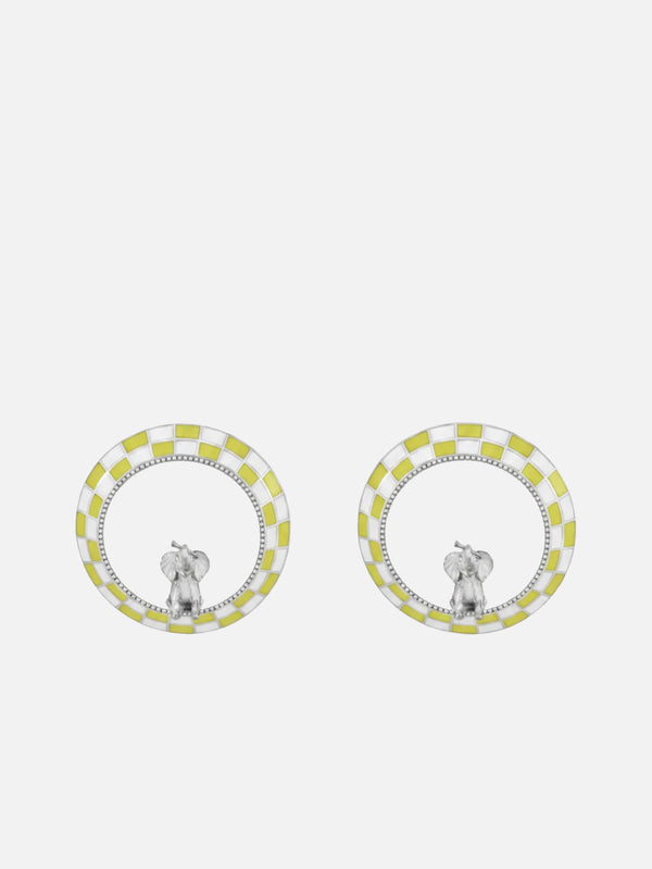 PIA YULI SAN FRANCISCO, Joy Küpe - Sarı/Beyaz, KÜPE, shopi go'da!