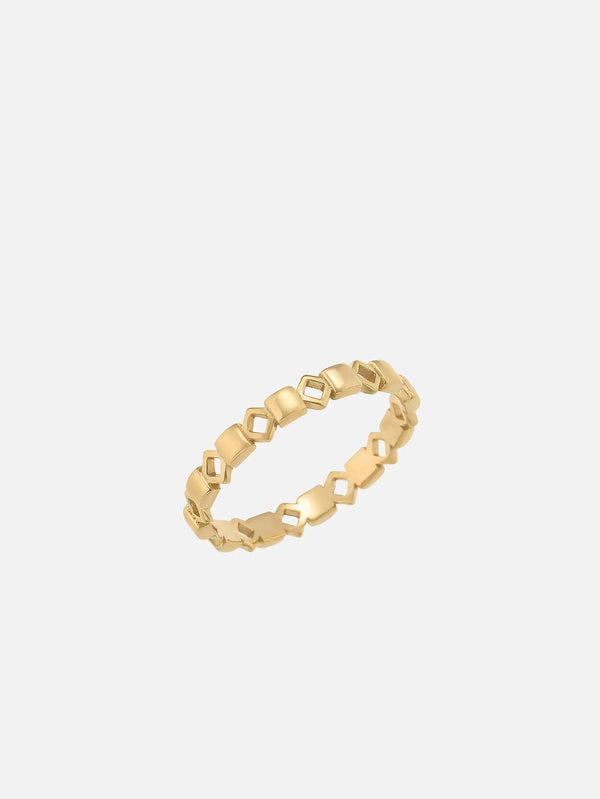 X STUDIO Silhouette Ring / 3,5 mm - Gold – yüzük, yakın çekim