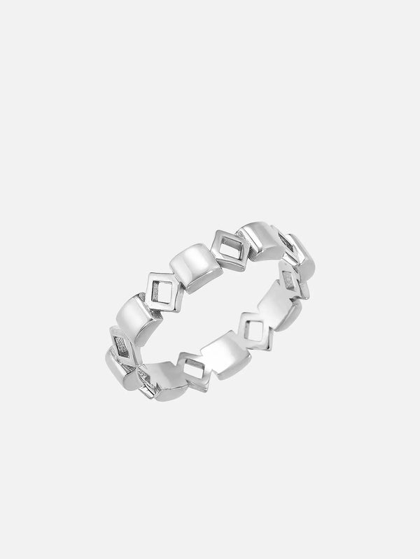 X STUDIO Silhouette Ring / 4,5 mm - Silver – gümüş, yakından görünüm