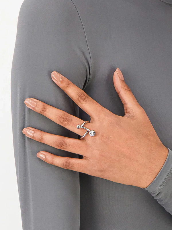 JUSTINE CLENQUET - YÜZÜK - Mindy Ring - Crystal - shopi go'da!.