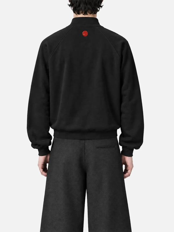 shopi go Katsuyama Half Zip Sweatshirt – siyah, arka görünüm