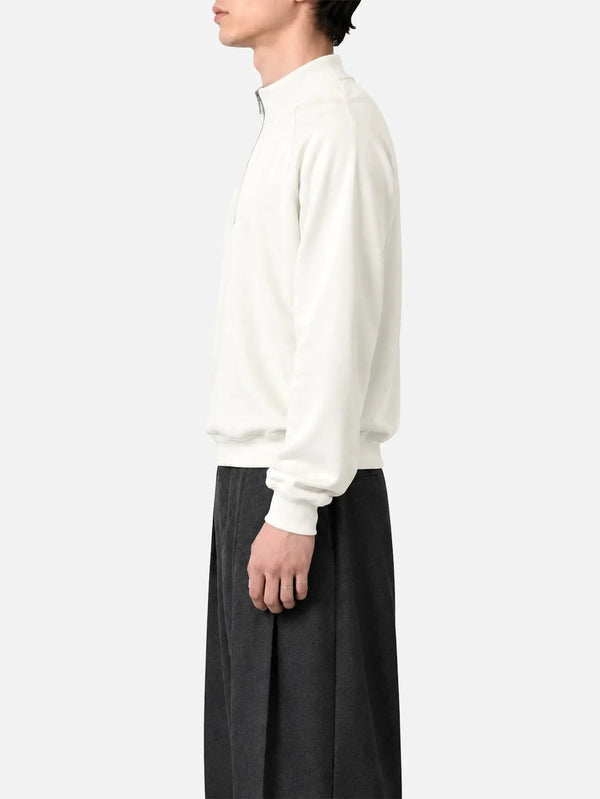 shopi go Katsuyama Half Zip Sweatshirt - Off White – Off White, yan görünüm